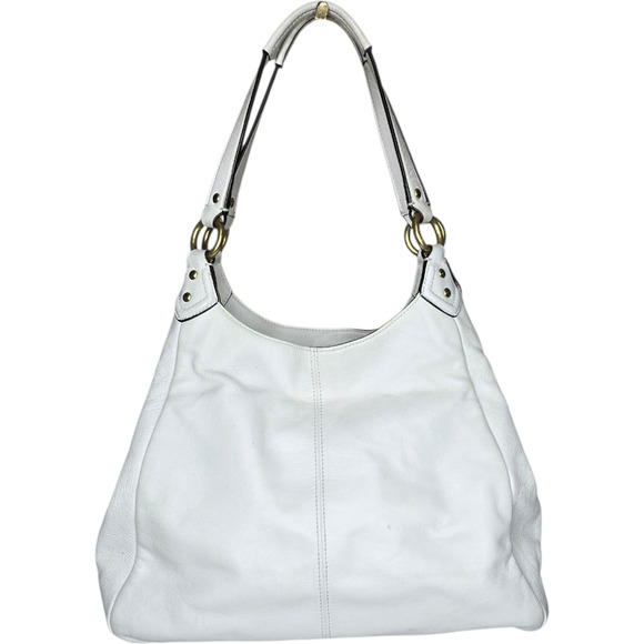 Coach Campbell Large Hobo White Leather F24686 - Picture 2 of 15